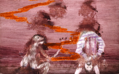Sidney Nolan - Monkey and Acrobat, 1967