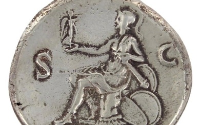 Silver Nero Roman Coin