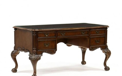 Sligh, Ellis Line, Chippendale Style Mahogany Desk
