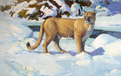 Stephen C. Elliott (1943-2021), Puma in the Snow
