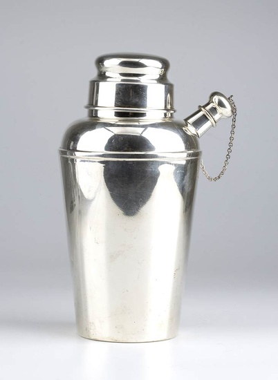 Sterling silver cocktail shaker - USA, mark of REED...