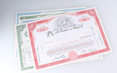 Stock Share Certificates Lot Of Five 1950's-1970's