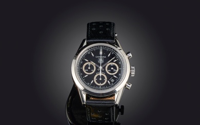 TAG Heuer, montre-bracelet chronographe 'Carrera Calibre 17' en acier inoxydable pour homme, réf. CV2113-0, cadran...