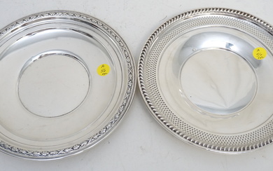 TWO (2) STERLING SILVER PLATES