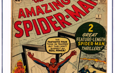 The Amazing Spider-Man #1 (Marvel, 1963) CGC VG- 3.5...