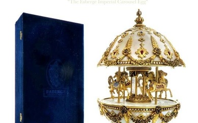 The House of Faberge Imperial Musical Carousel Egg