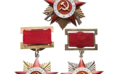 Three Soviet Orders of the Patriotic War, from 1943 on