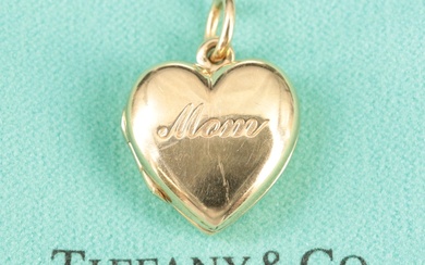 Tiffany & Co. 14K "Mom" Heart Locket