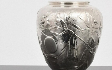 Tiffany & Co. Sterling Silver "Japanese (Audubon)" Vase