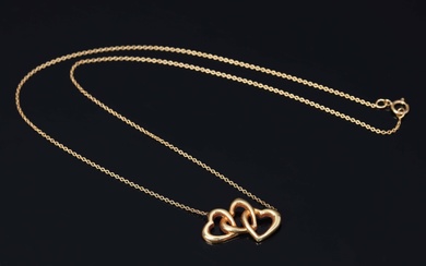 Tiffany & Co. Triple Open Heart necklace, 18 kt