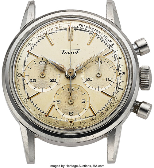 Tissot Stainless 33mm Chronograph Watch. Ref: 808 A 2,...