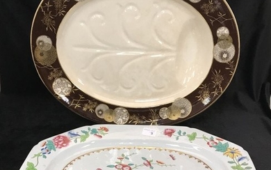 Two 19th Century English Pottery Ironstone Platters