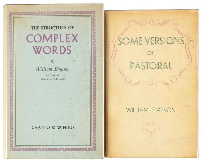 Two first editions by William Empson