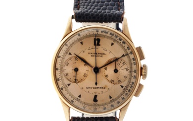 Universal Geneve Uni-Compax 18K. 12323 - Men's watch.