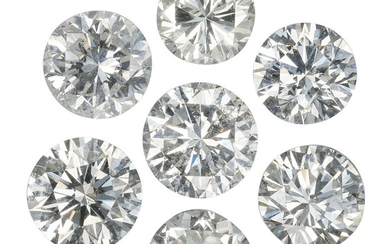 Unmounted Diamonds Diamond: Round brilliant-cut weighing 0.62 carat Dimensions:...