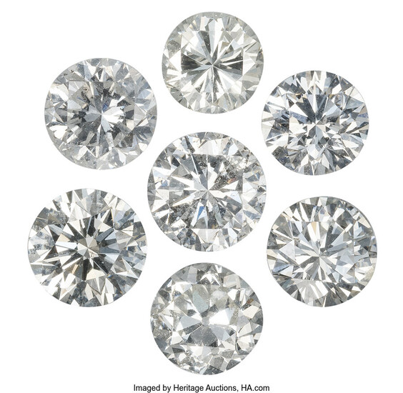 Unmounted Diamonds Diamond: Round brilliant-cut weighing 0.62 carat Dimensions:...