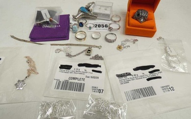 Various white and gold tone, 925 silver jewelleryCondition Report There...