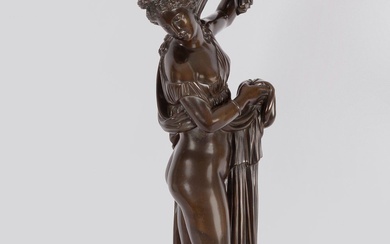 Vénus Callipyge. Une sculpture en bronze patiné du Grand Tour. D'après l'antique. Italie. Fin du...