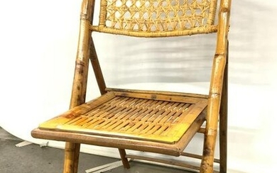 Vintage Bamboo Folding Chair C 1960’s