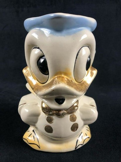 Vintage Donald Duck Ceramic JugÂ Pitcher Creamer Mid