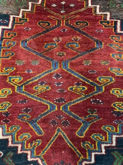 Vintage Handmade Wool Persian Carpet