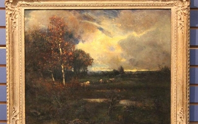 WILLIAM KEITH,(1838-1911) OIL ON CANVAS BOARD