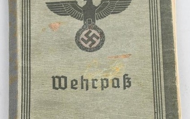 WWII NAZI GERMAN WEHRPASS CAPTURED BY 42nd DIV