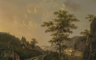 (-), Willem de Klerk (1800-1876) River Landscape in...