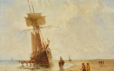 William Joseph J. C. Bond (British 1833-1926) , Setting sail, the farewell
