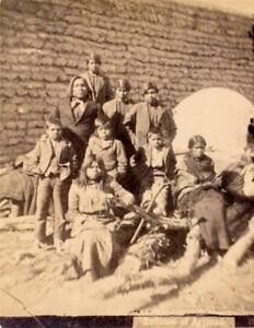 ca. 1880 SOUTHWEST NATIVE AMERICAN FAMILY PORTRAIT