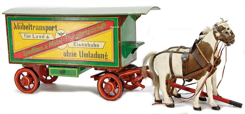 furniture truck "Für Land u. Eisenbahn, ohne Umladung