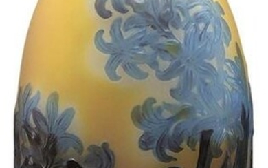 Émile Gallé Blown-Out Cameo Glass "Hyacinth"