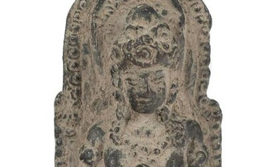 nghasari style bronze figure of seated Prajñ