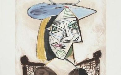 Pablo Picasso, Femme au Fauteuil Canne, Lithograph