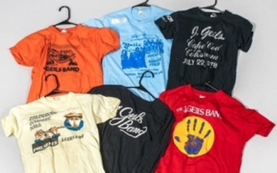 Six Vintage T-shirts, including The Mothercooker of 1978/Geils/Southside Johnny and the Asbury Jukes, 2nd Annual Thanksgiving Boston Bo
