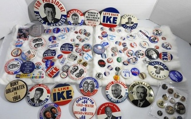 (115) POLITICAL PIN LOT - EARLY DATE to
