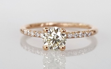 14 kt. Pink gold - Engagement ring - 0.72 ct Diamond