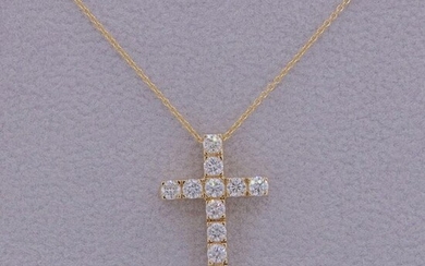 14 kt. Yellow gold - Necklace with pendant - 0.50 ct Diamond