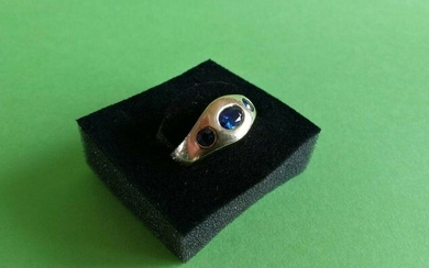 14 kt. Yellow gold - Ring - 1.60 ct Sapphire - Sapphires
