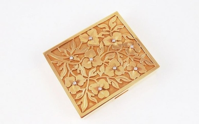 14KT Gold & Diamond Trinket Box, Circa 1910