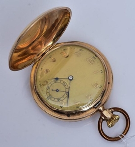 14k Gold Swiss Hunter's Case Pocket Watch