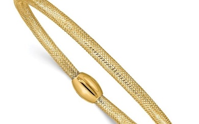 14k Yellow Gold Stretch Mesh Bracelet