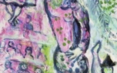 L'ÉCUYÈRE EN ROSE, Marc Chagall
