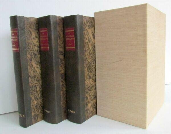 1793 BIBLE 3 VOLUMES ILLUSTRATED FRENCH NEW TESTAMENT