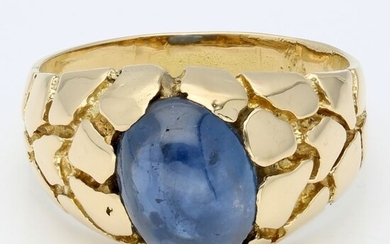 18 kt. Gold - Ring - 4.85 ct Sapphire