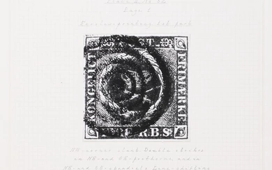 1851. 4 RBS Ferslew. Plate II. no. 52. Fine stamp on page...