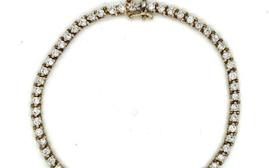 18K Yellow Gold 3.50 Ct. Diamond Tennis Bracelet