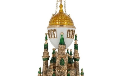 1906 Moscow Kremlin Royal Faberge Inspired Egg