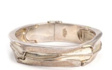 1918/1157 - Björn Weckström: Sterling silver bracelet. Manufactured by Lapponia. L. app. 19 cm. 1974.