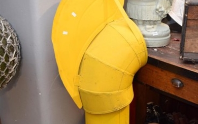 1940S INDUSTRIAL YELLOW ROOF VENT